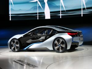 BMW i8 Concept, in exhibition