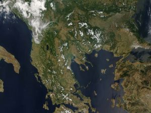 Greece from space