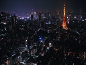 The night in Tokyo