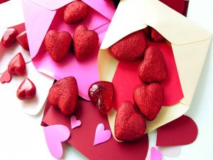 Hearts in envelopes