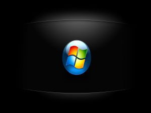Windows Logo on black background