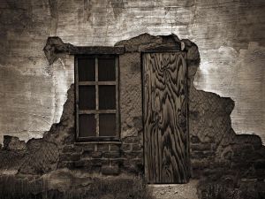 Wooden door and window