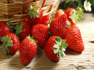 Bright strawberries