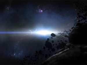 Bright light in space