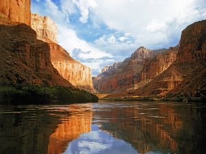 The Colorado river in the Grand Canyon