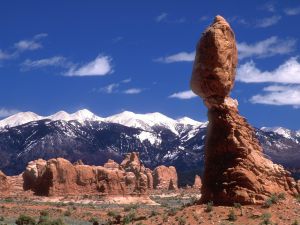 Balanced Rock in the Arches National Park, Utah