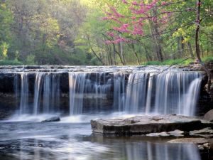 Waterfall in beautiful surroundings