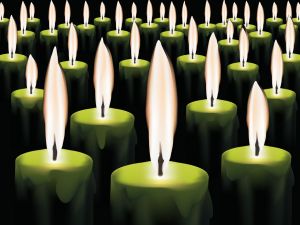 Green candles