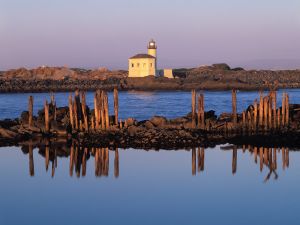 The lighthouse "Coquille River Light", Oregon