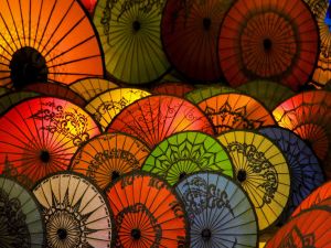 Oriental parasols