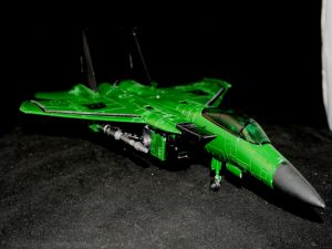 Green airplane