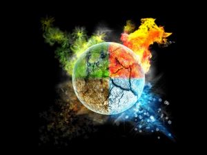 The earth and the four elements
