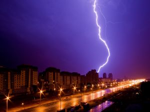 Lightning in the city