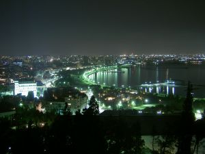 View of the nocturnal city