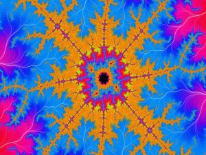 Orange and blue fractal