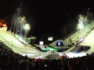 Fireworks at the winter games